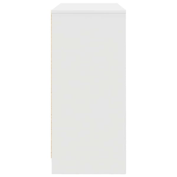 Skänk vit 85x34x76 cm konstruerat trä
