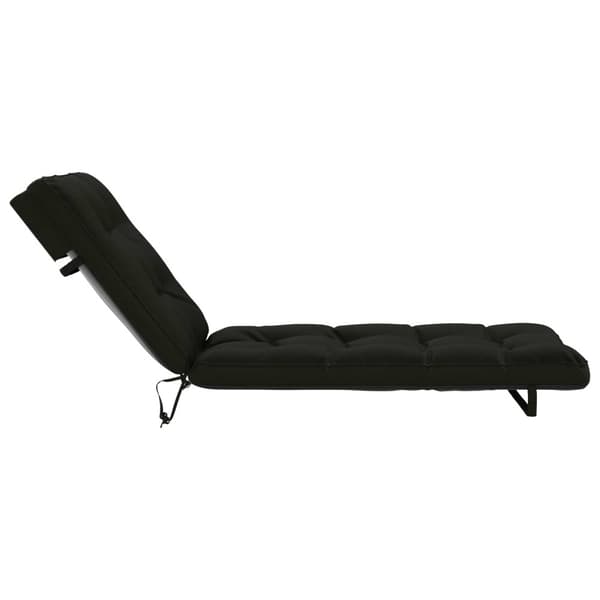 Solstol Kudde VIANEN 100% Polyester Svart 200 x 80 x 8 cm