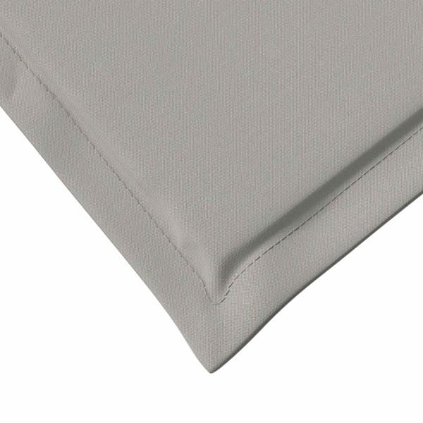 Sitt- och Ryggkuddar 4 pcs Ljusgrå 47 x 45 x 2 cm Polyester
