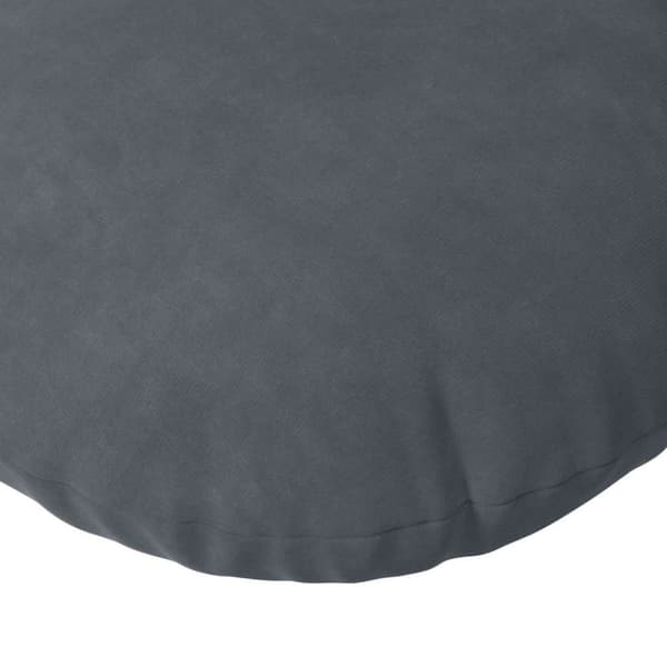Sittkuddar 2 pcs Mörkgrå Ø60 x 21 cm Sammet