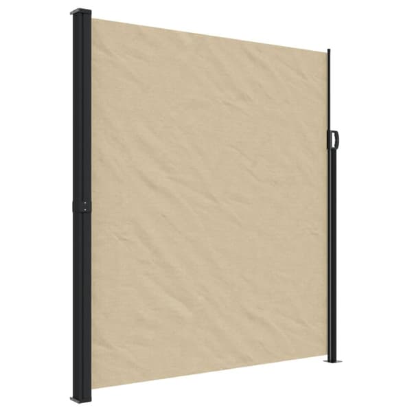 Infällbar sidomarkis beige 220x600 cm