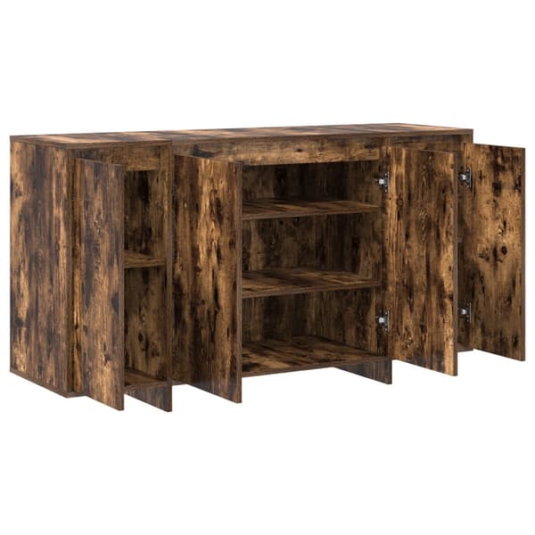 Sideboard Rökt ek 135 x 41 x 75 cm Konstruerat trä