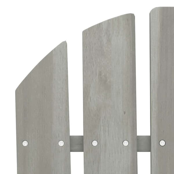 Adirondackstol 2-sits massivt granträ grå