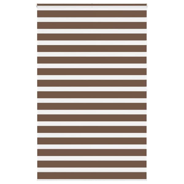 Rullgardin zebra brun 140x200 cm tyg bredd 135,9 cm polyester