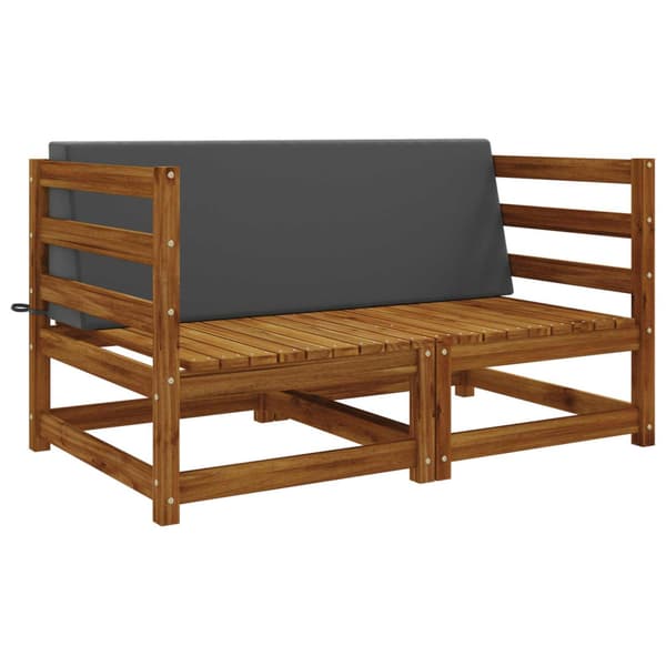 Ryggkudde SOEST 100% Polyester Antracit 120 x 20 x 40 cm