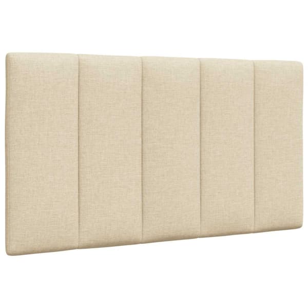 Bed Frame without Mattress "Hanko" Cream 90x190cm Fabric