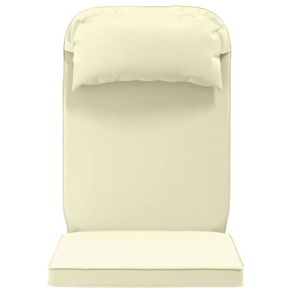 Solsängkudde 100% Polyester Gräddvit 55 x 124 x 5 cm