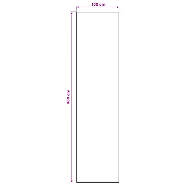 Mattlöpare LESAKA Silver 100 x 400 cm Diamantvelour