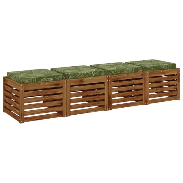 4-delade Sittdynor VUGHT 4 st 100% Polyester Bladdesign