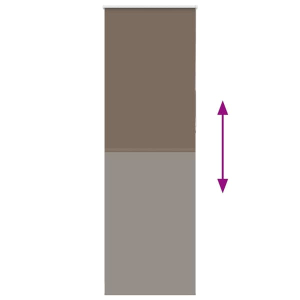 Mörkläggningsgardin kaffe 80x210 cm tyg bredd 75,7 cm polyester