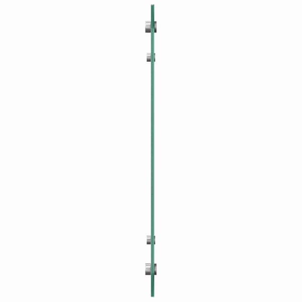Köksskydd 2 pcs Ljusgrå 80 x 50 cm härdat glas
