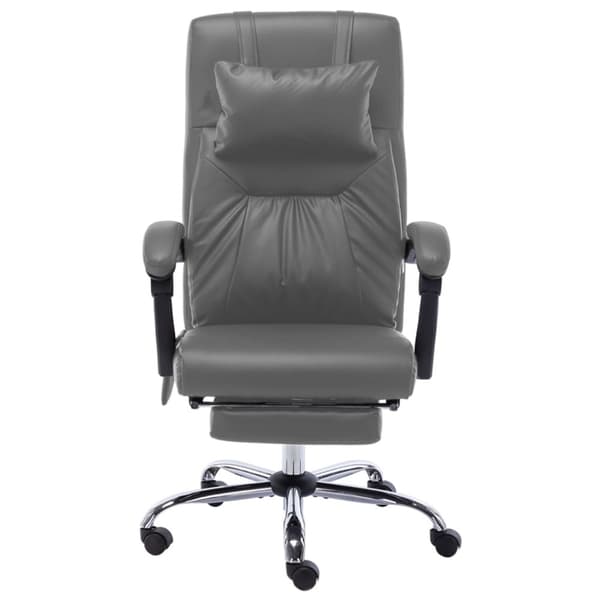 Massagekontorsstol antracit konstläder