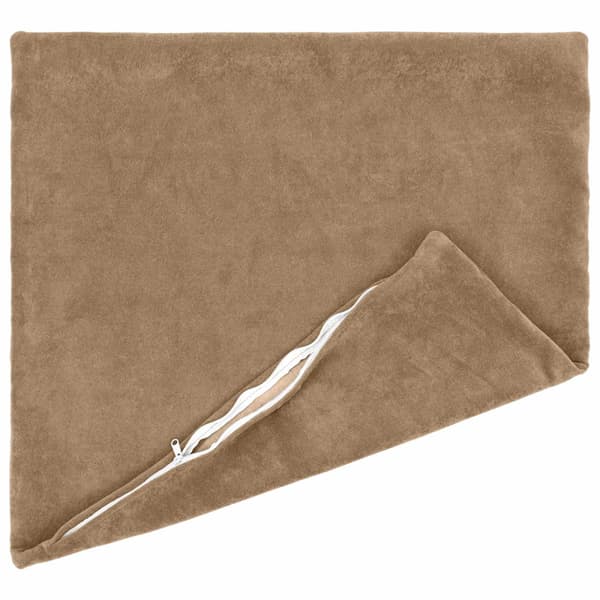Kudde med kudde HEERLEN 2 st Taupe Mikrofiber Fleece