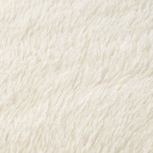Kuddöverdrag 2 st HEERLEN Vit Ø 60 cm PV Fleece