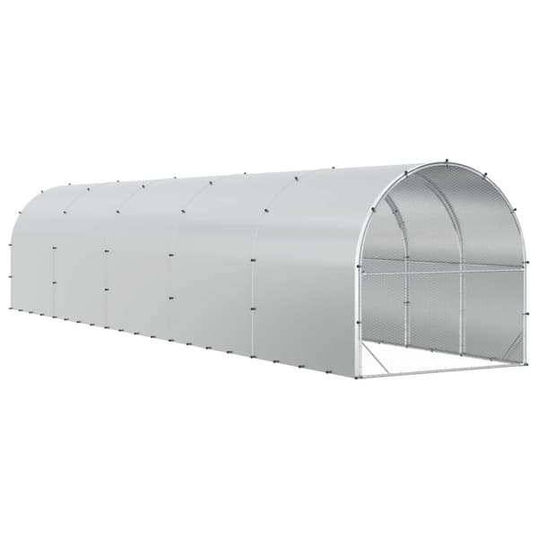 Hönsgård Silver 1000 x 200 x 200 cm Galvaniserat stål