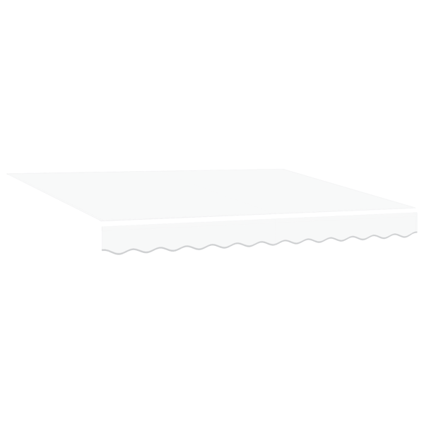 Markisram Vit 350 x 200 cm Polyester med PU-beläggning