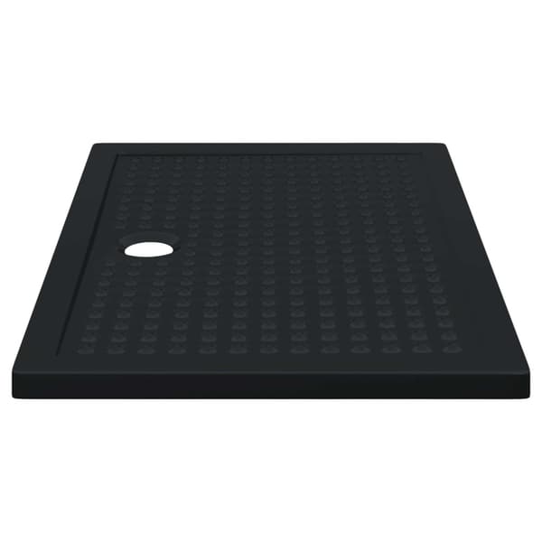 Duschbas Tray med Prickar Svart 120 x 80 x 4 cm ABS