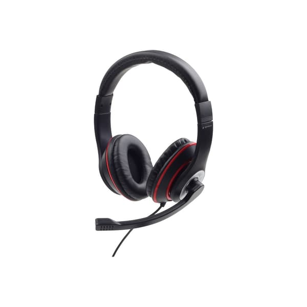 Gembird MHS-03-BKRD - headset - 3,5 mm kontakt