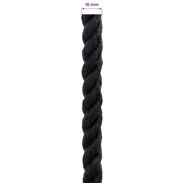 Rep Svart 1 x 1 x 5000 cm Bomull