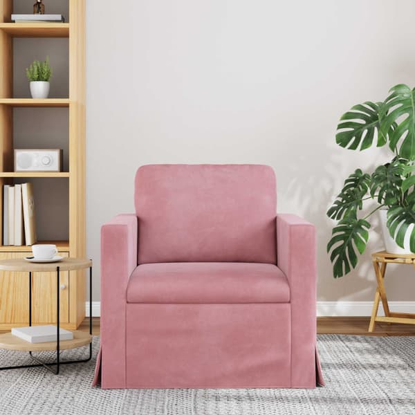 Soffa Rosa 78 x 78 x 80 cm Sammet