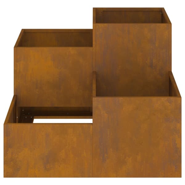 Trädgårdsplanterare Rostig 100 x 100 x 60 cm