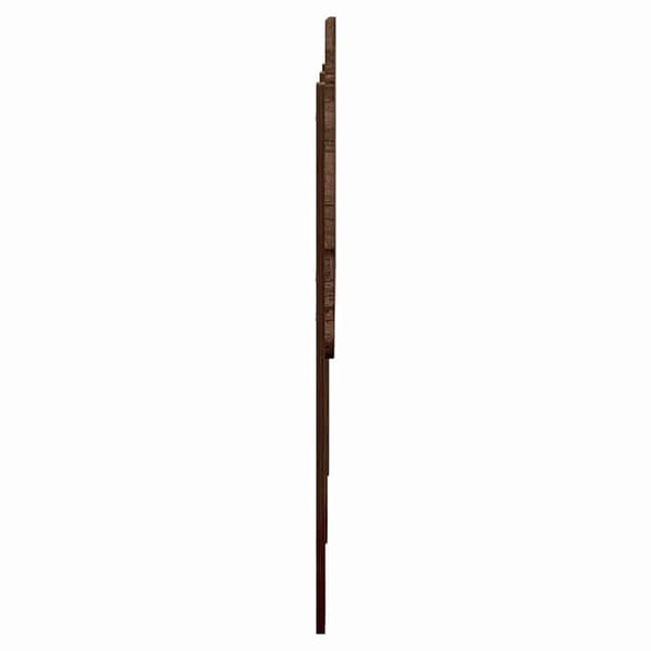 Huvudgavel Brun Ek Konstruerat trä