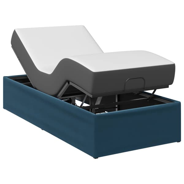 Elektrisk Justerbar Säng Ram Blå 200 x 70 x 33,5 cm Stål