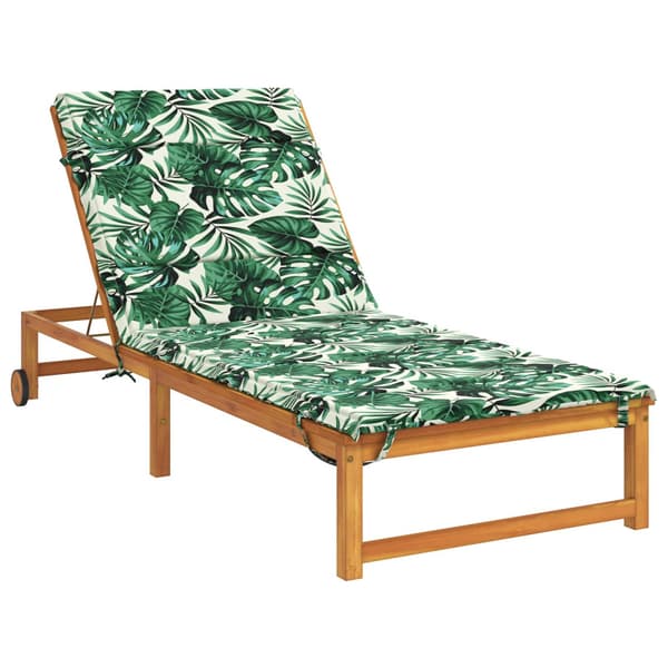 Solstol Kudde GEMERT 100% Polyester Bladmönster 200 x 90 x 3 cm | Fyndiq