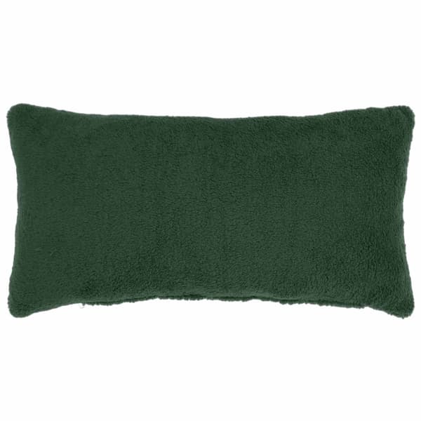 Kuddöverdrag 12 st HEERLEN Mörkgrön 40 x 80 cm Bouclé