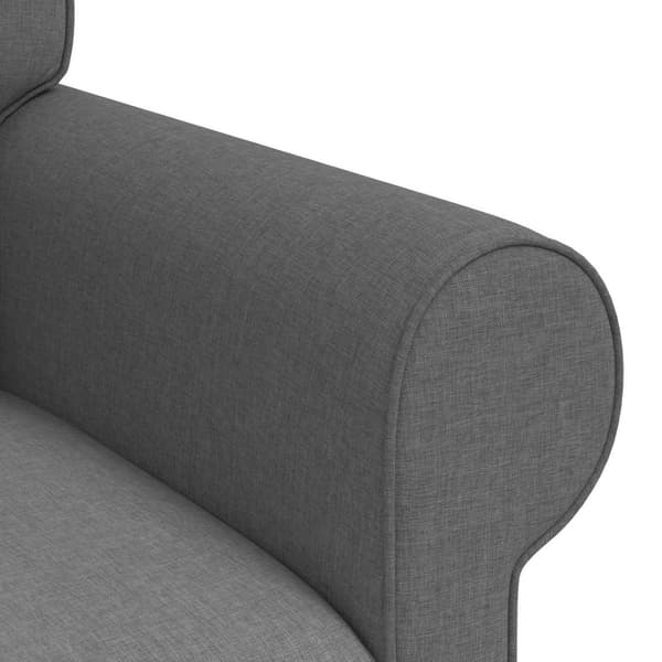 Soffa Mörkgrå 175 x 82 x 80 cm tyg