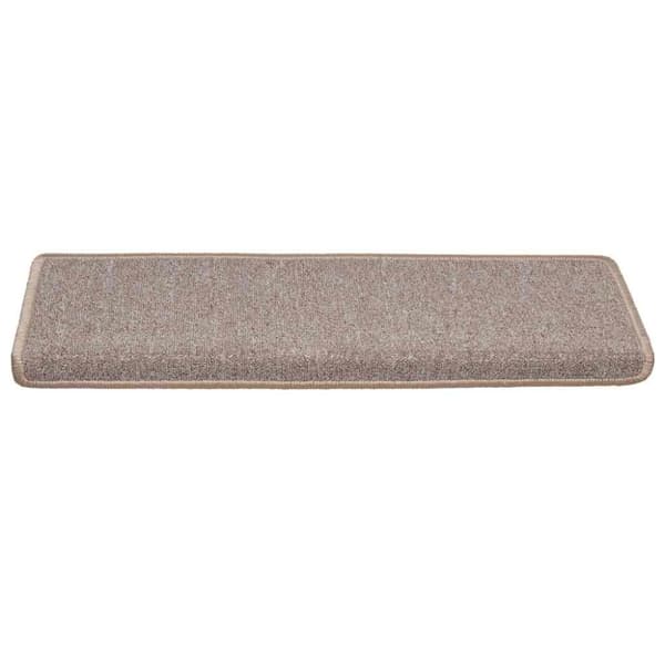 Trappmattor 30 st 65x21x4 cm ljusbruna rektangulära kanter