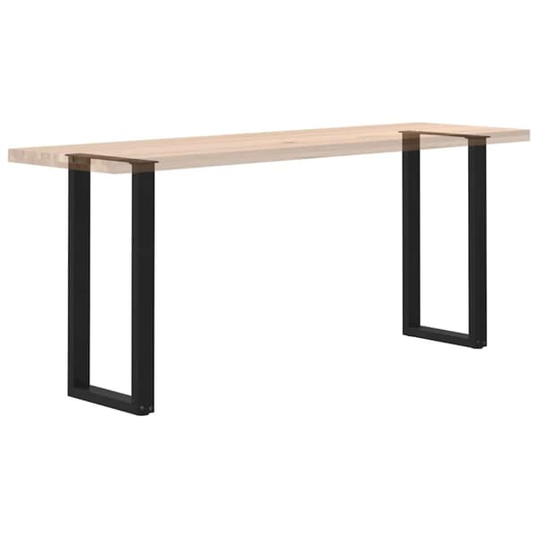 Konsolbordsben U-formade 2 st svarta 28x(72-73) cm stål
