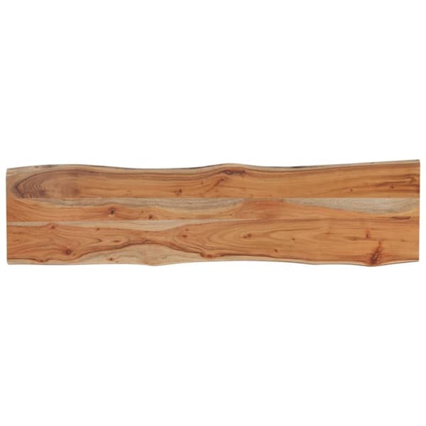 Bordsskiva 140x40x2,5 cm rektangulär massiv akacia rustik kant