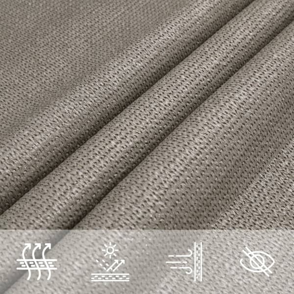 Solsegel 160 g/m² rektangulär ljusgrå 2x3,5 m HDPE