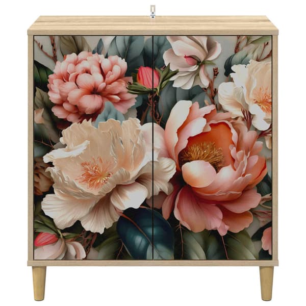 Sideboard BORNE Sonoma-ek 69 x 33 x 75 cm Konstruerat trä