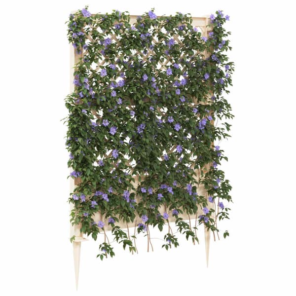 Trellis med spik Vit 99 x 6 x 165 cm PP
