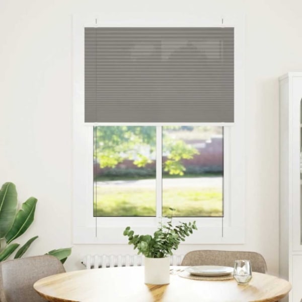 Plisserad persienn antracit 90x100cm tyg bredd 89,4cm polyester