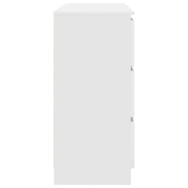 Skänk vit 100x35x76 cm konstruerat trä