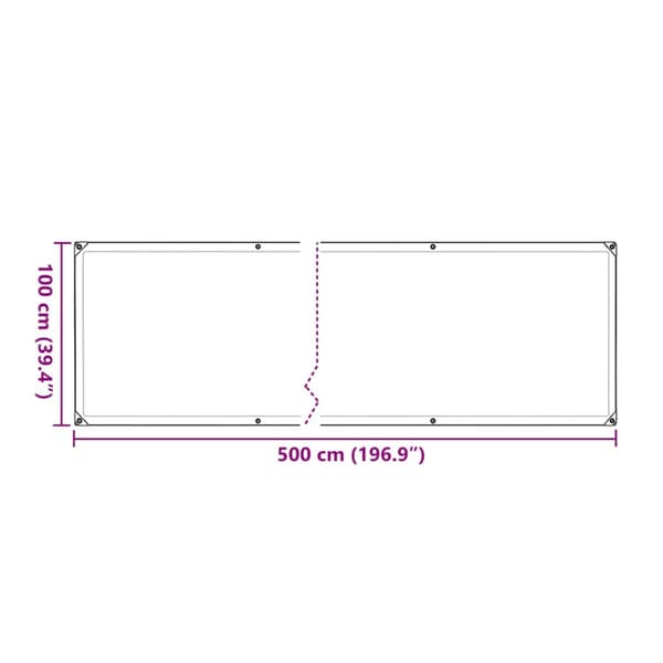 Växtskydd med öljetter 1x5 m polyeten