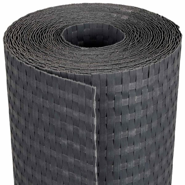 Balkong Skärm Mörkgrå 500 x 80 cm konstrotting