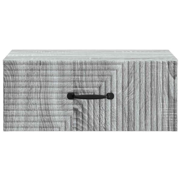 Väggmonterat Sängbord 2 pcs Grå sonoma-ek 49 x 34,5 x 20 cm