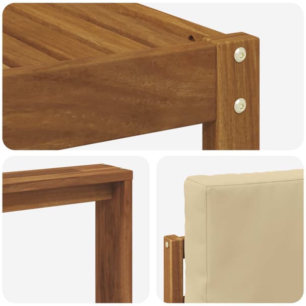 Utomhussoffset 10 st Naturlig och Beige