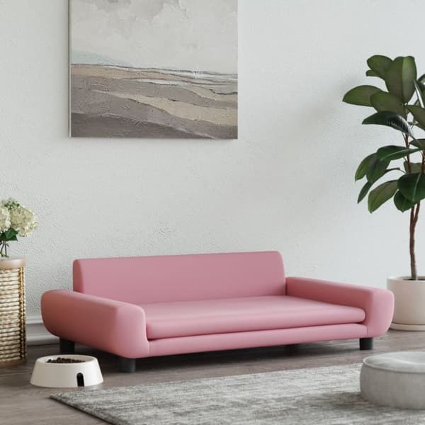 Hundbädd rosa 100x54x33 cm sammet
