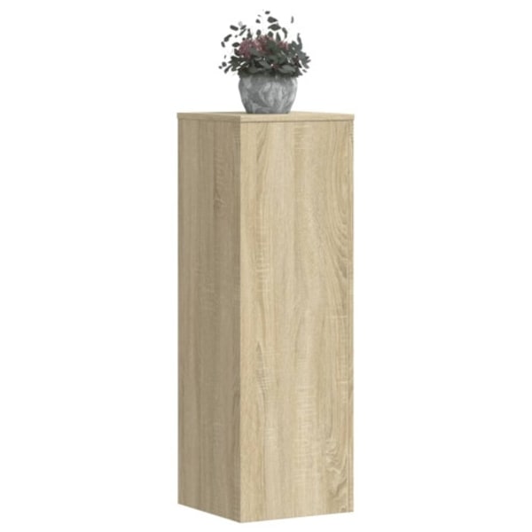 Växtställ 2 st sonoma-ek 33x33x100 cm konstruerat trä