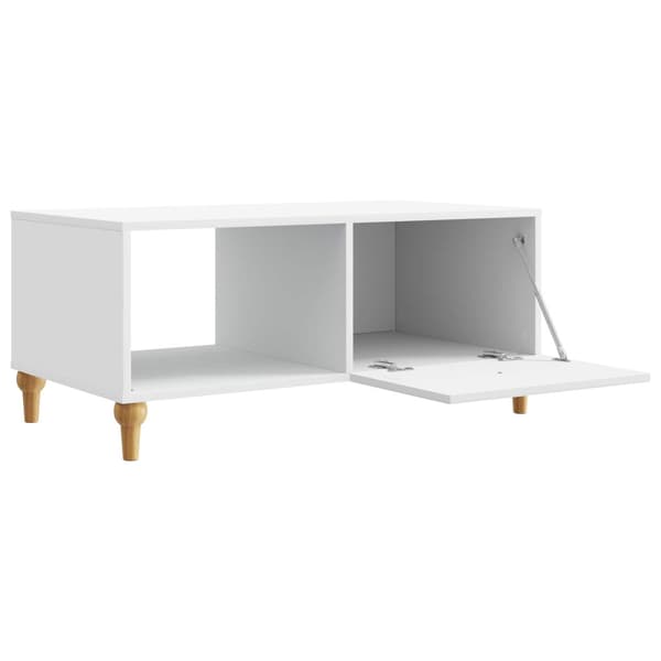 Kaffeebord Vit 90 x 50 x 40 cm Konstruerat trä