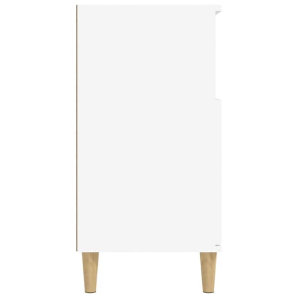 Byrå vit 60x35x70 cm konstruerat trä