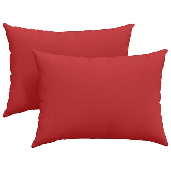 Sofakuddar 2 pcs Röd 70 x 50 cm tyg