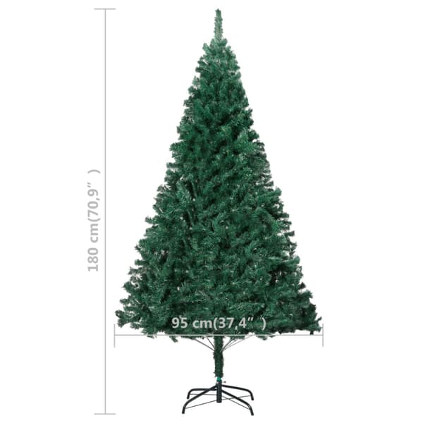Plastgran med tjocka grenar grön 180 cm PVC