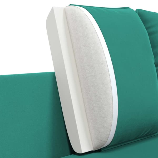 2-sits soffa 2-sits Turkos 188 x 81 x 89 cm Sammet