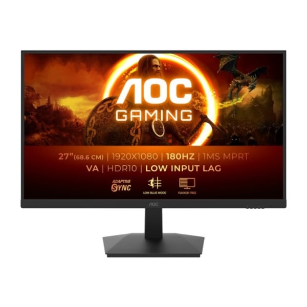 AOC Gaming 27G15N2 - G1 Series - LED-skärm - 27" - HDR Svart